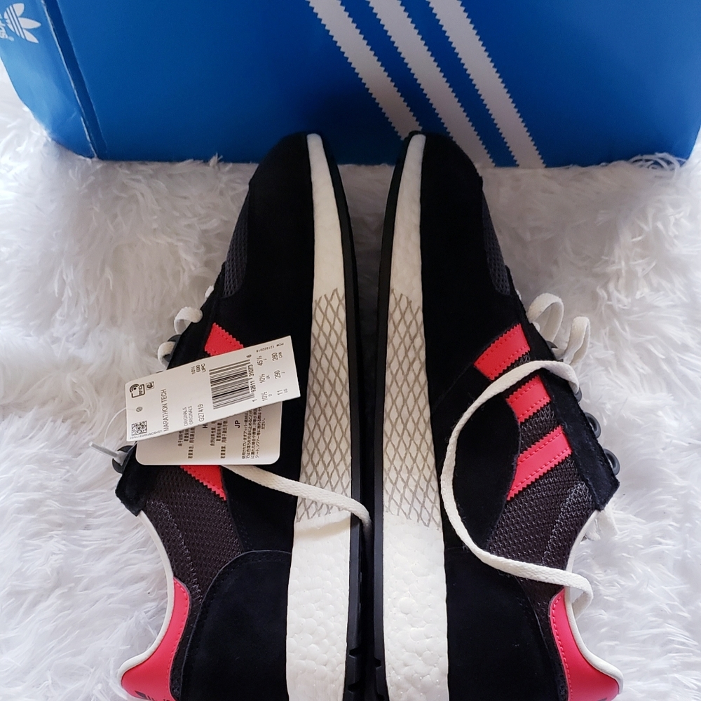 Mens Adidas Marathon Tech Carbon Shock Red - Picture 7 of 7